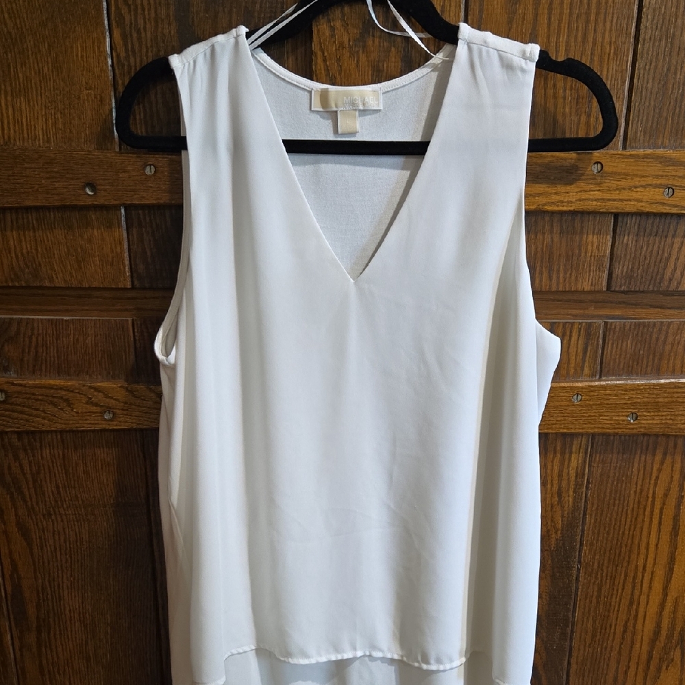 Michael Kors Cream Sleeveless Blouse